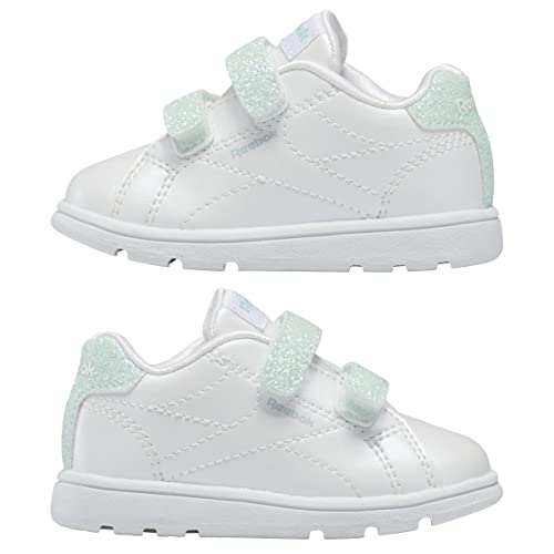 Reebok Baby-Mädchen Royal Complete Clean 2 Sneaker, Footwear White/Footwear White/Glass Blue, 21 EU von Reebok