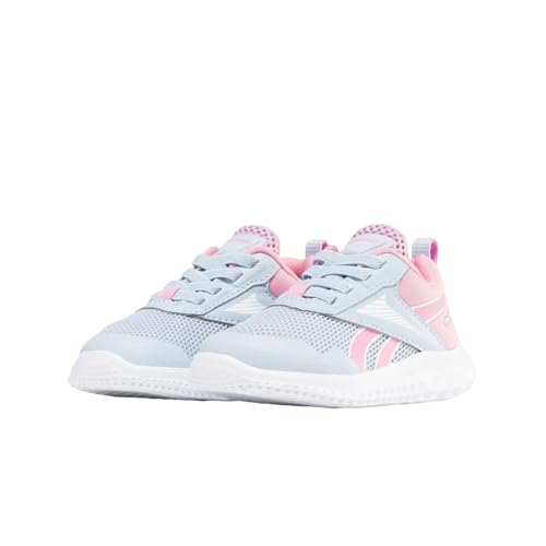 Reebok Baby-Mädchen Rush Runner 5 TD Sneaker, PALBLU/FTWWHT/JASPNK, 24 EU von Reebok