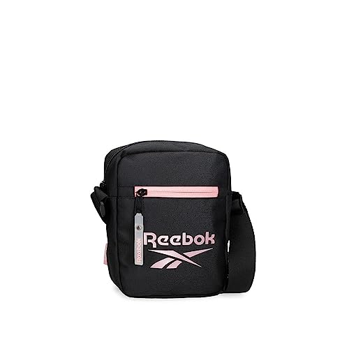 Reebok Beverly Umhängetasche, Schwarz, 17 x 21 x 7 cm, Polyester, Schwarz, Talla única, Umhängetasche von Reebok