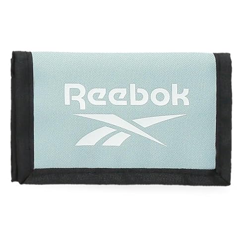 Reebok Boston Brieftasche für Mädchen, Blau, Polyester, 8 x 13 x 2,5 cm, mit Druckknopf, Minimalistisch, Unisex, Zweifach gefaltet, Mehrere Fächer, Münztasche, Bargeld Fach von Reebok