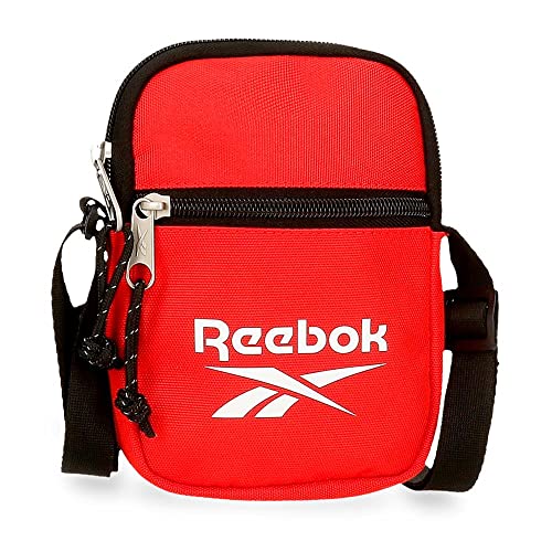 Reebok Boston Kleine Umhängetasche Rot 12x17x2,5 cm Polyester von Reebok