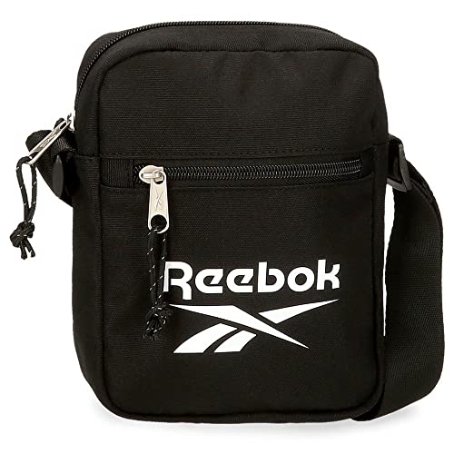 Reebok Boston Umhängetasche Schwarz 17x21x7 cm Polyester von Reebok