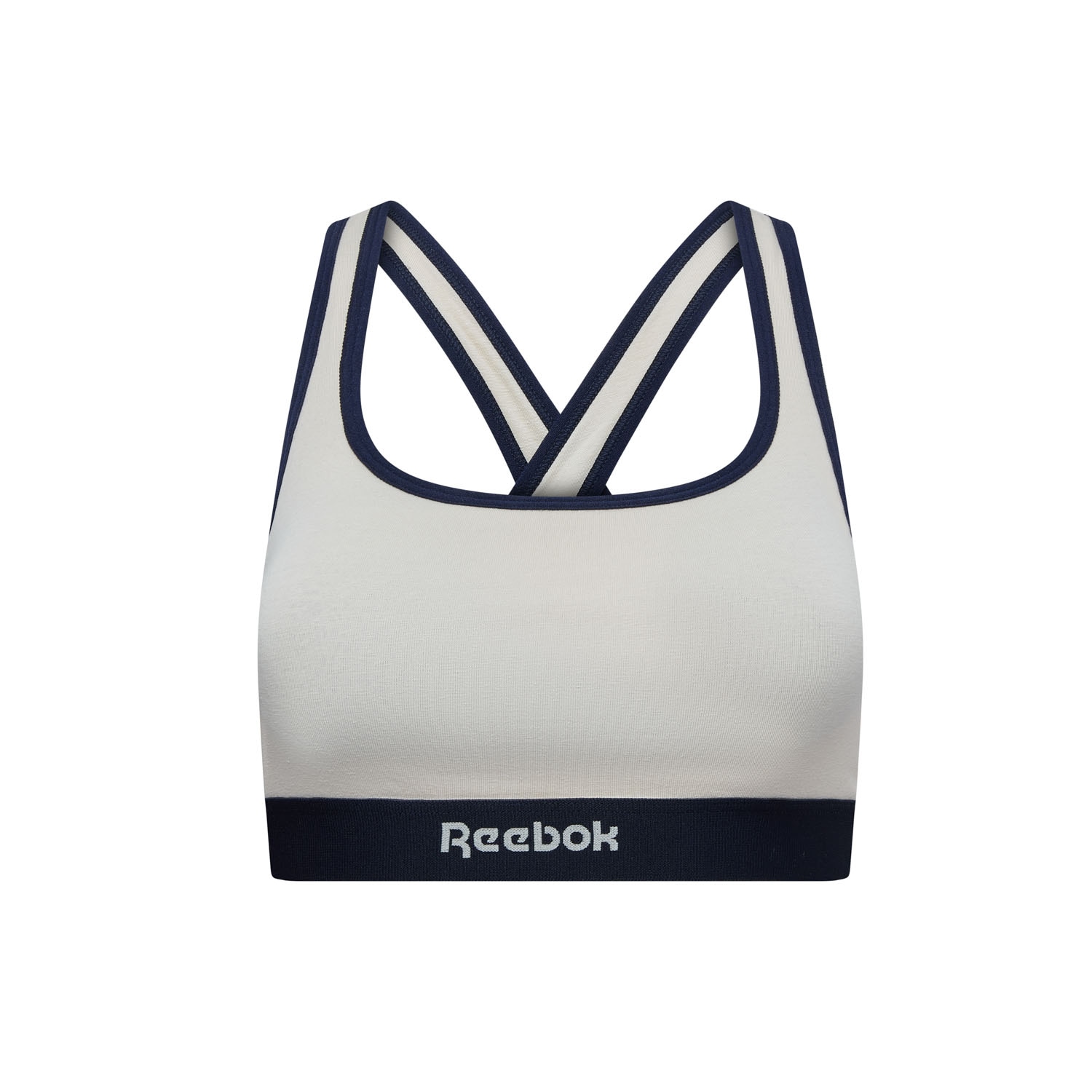 Reebok Bustier "JALA" breite Träger, ohne Bügel, atmungsaktiv, mit Logo, Baumwollmix von Reebok