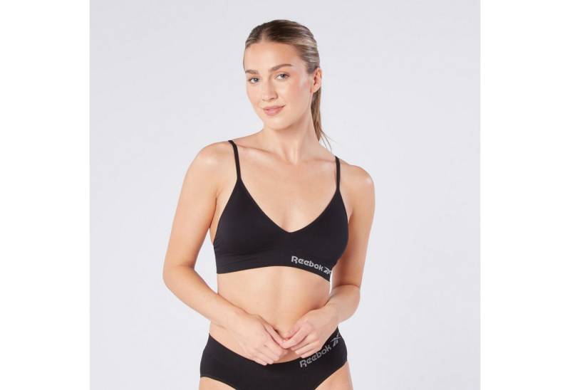 Reebok Bustier JUSTINE schmale Träger, bequem, basic, ohne Bügel, mit Logo, Triangel-Schnitt von Reebok