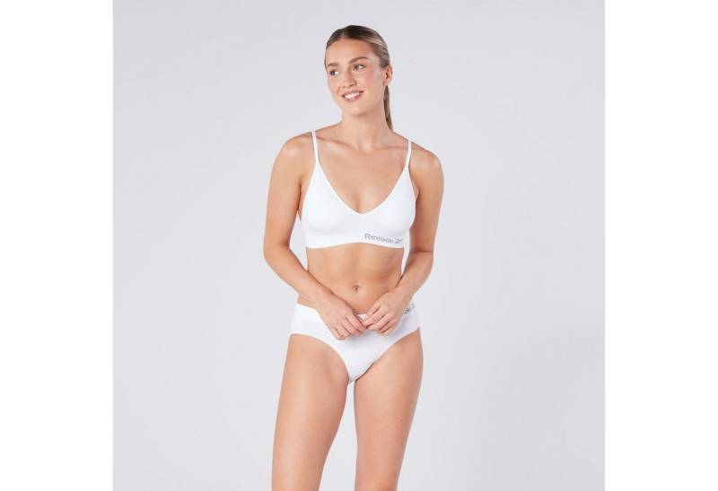 Reebok Bustier JUSTINE schmale Träger, bequem, basic, ohne Bügel, mit Logo, Triangel-Schnitt von Reebok