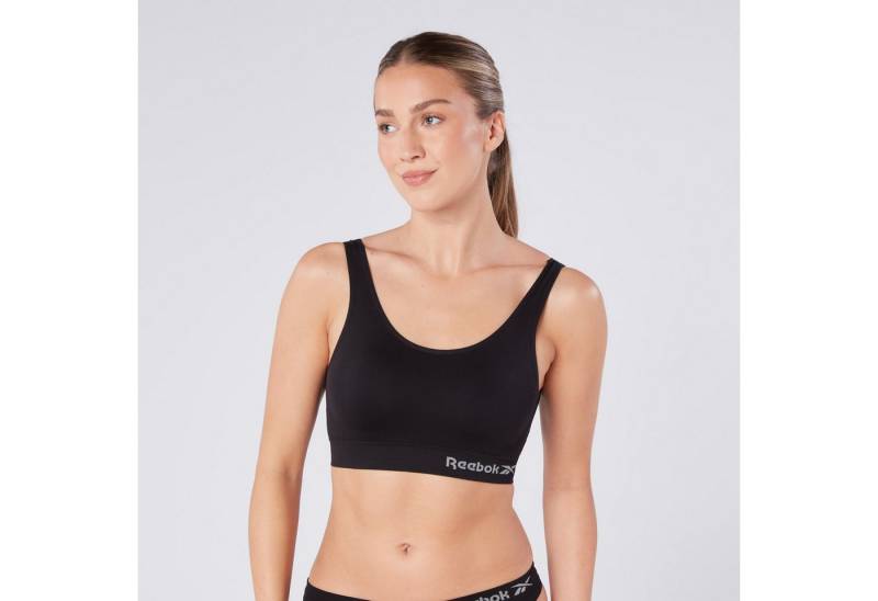 Reebok Bustier KIRA breite Träger, ohne Verschluss, bequem, basic, ohne Bügel, mit Logo von Reebok