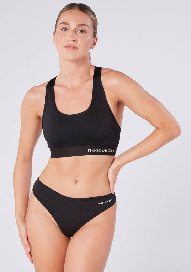 Reebok Bustier ""Steffi"" breite Träger, ohne Verschluss, bequem, basic, ohne Bügel, mit Logo Reebok Bustier ""Steffi"" breite Träger, ohne Verschluss, bequem, basic, ohne Bügel, mit Logo von Reebok