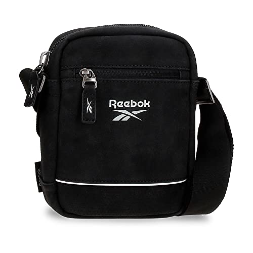 Reebok Cincinnati Umhängetasche Schwarz 15x19,5x6 cm Kunstleder von Reebok