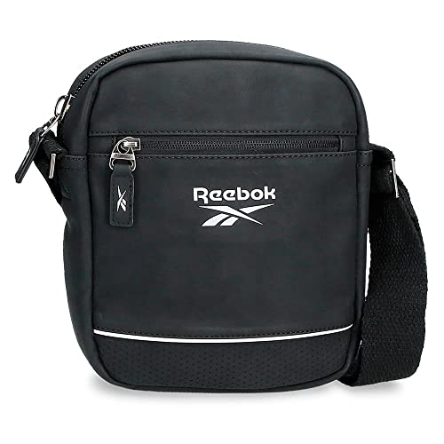 Reebok Cincinnati Medium Umhängetasche Schwarz 17x22x6 cm Kunstleder von Reebok