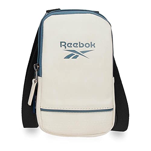 Reebok Cincinnati Kleine Umhängetasche Weiß 10,5x18x2 cm Kunstleder von Reebok