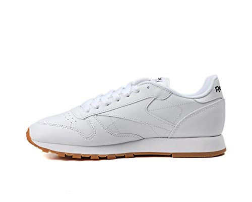 Reebok Classic Leather, Jungen Sneakers , Weiß - White (White/Gum - 2) - 34 1/2 EU ( 3 UK ) von Reebok