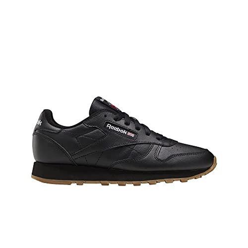 Reebok Classic Leather Sneaker, Core Black Core Black Rubber Gum 02, 36 EU von Reebok