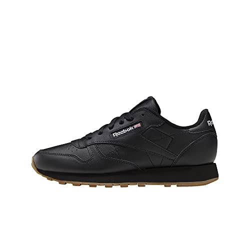 Reebok Classic Leather Sneaker, Core Black Core Black Rubber Gum 02, 36.5 EU von Reebok
