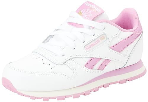 Reebok Unisex Kinder Classic Leather Sneaker,Ftwwht Jaspnk Chalk,37 EU Reebok Unisex Kinder Classic Leather Sneaker,Ftwwht Jaspnk Chalk,37 EU von Reebok