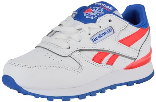 Reebok Classic Leather Step N Flash Sneaker, FTWR White/Electric Cobalt F23/Neon Cherry, 43 EU von Reebok