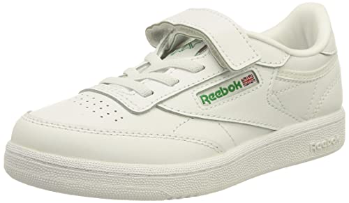 Reebok Club C 1v Sneaker, White Glen Green Vector Blue, 31 EU von Reebok