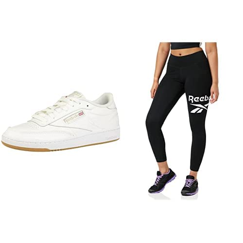 Reebok Club C 85WHITE/Light Grey/Gum + RI BL Cotton LeggingBlack von Reebok