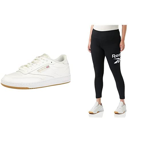 Reebok Club C 85WHITE/Light Grey/Gum + RI BL Cotton Leggingblack von Reebok