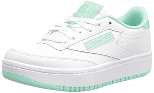 Reebok Mädchen Club C Double Sneaker Sneaker, Ftwr White Hint Mint Ftwr White, 37 EU von Reebok