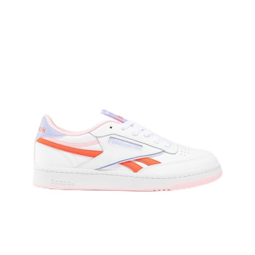 Reebok Club C Revenge Sneaker, FTWWHT/ORGFLA/PNKGLW, 40.5 EU von Reebok