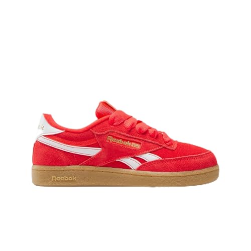 Reebok Unisex Kinder Club C Revenge Sneaker, Energyred Ftwrwhite Goldmet, 27.5 EU von Reebok
