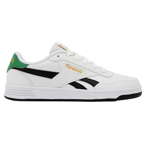 Reebok Court Advance Sneaker für Erwachsene, Unisex, Footwear White/Upgrade Green/Black, 11.5 Women/10 Men von Reebok