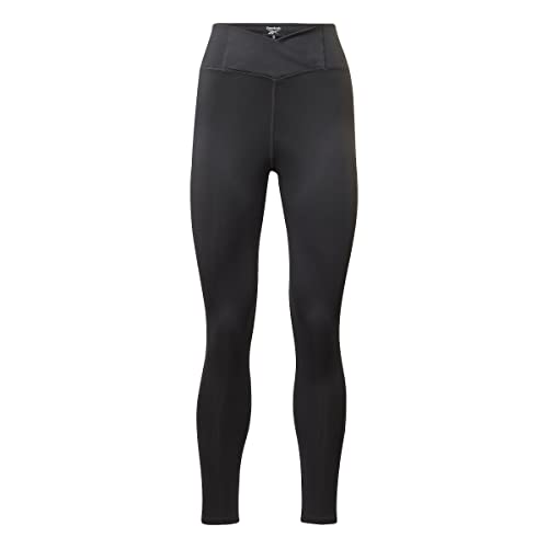 Reebok Damen Basic High Rise Leggings, Night Black, XS/Zierlich von Reebok