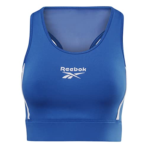 Reebok Damen Bralette mit Paspelierung Sport-BH, Blickdicht, Vektorblau, M von Reebok