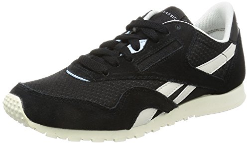 Reebok Damen Cl Nylon Slim Ep Fitnessschuhe, Schwarz (Black Fresh Blue Chalk), 37 EU von Reebok