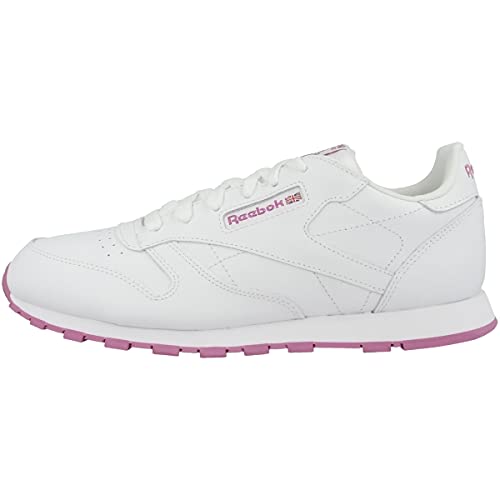 Reebok Damen Classic Leather BS8044 Sneaker, Weiß (Lurex-White/pink Frenzy), 36.5 EU von Reebok