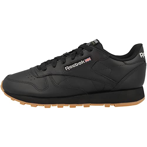 Reebok Damen Classic Leather Sneaker, Core Black Pure Grey 5 Reebok Rubber Gum 03, 40.5 EU von Reebok