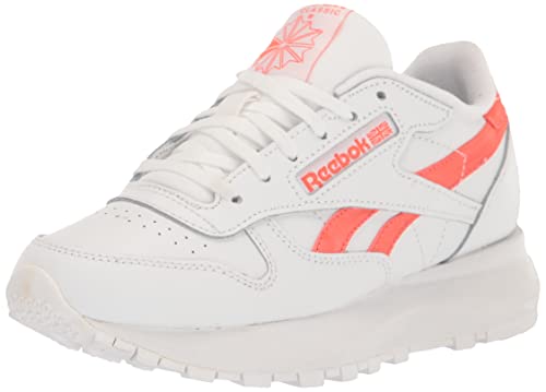 Reebok Damen Classic Leather Sp Sneaker, Weiß/halb-orange Flare, 39 EU von Reebok