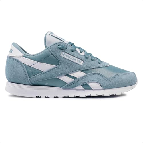 Reebok Damen Classic Nylon Sneaker,Soft Slate Soft Slate White,35.5 EU von Reebok