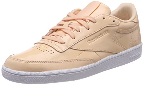 Reebok Damen Club C 85 Patent Gymnastikschuhe, Beige Beige Weiß Beige Weiß, 40 EU von Reebok