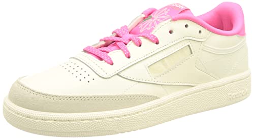 Reebok Damen Club C 85 Laufschuhe Sneaker, Chalk Chalk Atomic Pink, 37.5 EU von Reebok