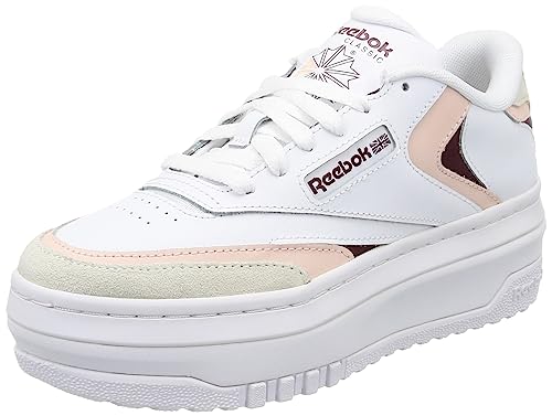 Reebok Damen Club C Extra Sneaker, FTWR White eventuell Pink F23 R Classic Maroon F23, 36 EU von Reebok