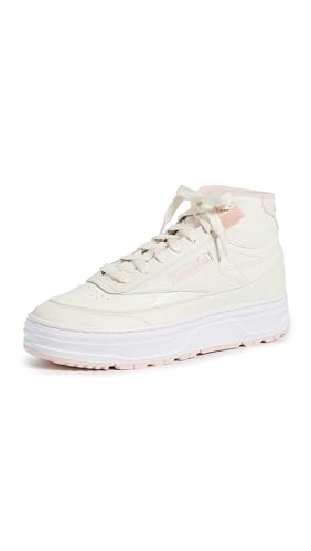 Reebok Damen Club C Geo Mid Sneaker, Kreide/möglicherweise rosa, 8 von Reebok