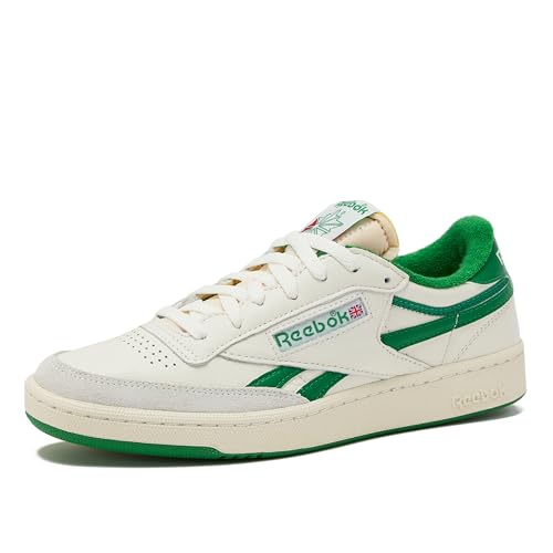 Reebok Club C Revenge Vintage Sneakers for Men - Casual Tennis Mens Shoes Size 6 to 15, Chalk/White/Glen Green, 38 EU von Reebok