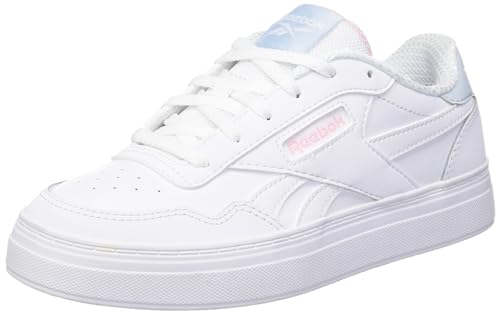 Reebok Damen Court Advance Bold Sneaker, Footwear White Glass Blue Pink Glow, 35.5 EU von Reebok