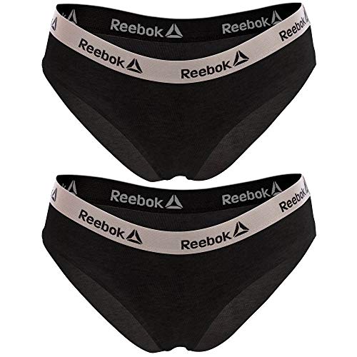 Reebok Damen De 2 T356-1 Pack 2 Damensportshorts in Schwarz, 2er Pack T356-1, XS von Reebok