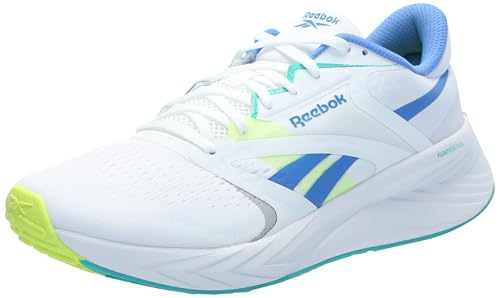Reebok Women's Energen Tech Plus 2 Sneaker, White/Kinetic Blue/Unleashed Green, 36 EU von Reebok
