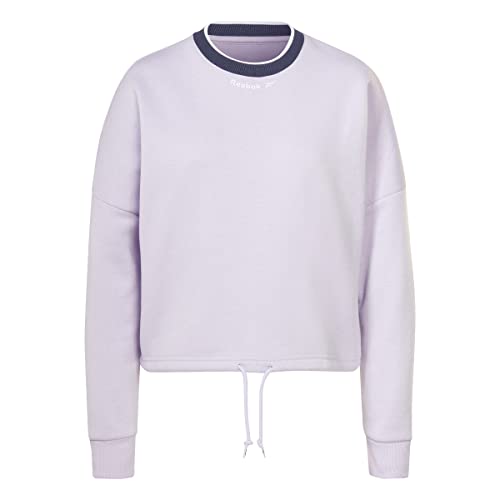 Reebok Damen Fleece Crew Sweatshirt, Lila Oase, S von Reebok