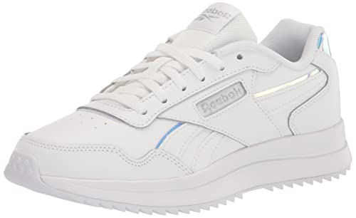 Reebok Herren-Sneaker mit Ventilations-Motiv, Leder, modisch, Weiß/Silber Metallic, 9 von Reebok