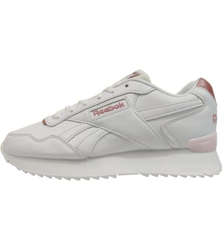 Reebok Damen Glide Ripple Clip Sneaker, White/Possibly Pink F23-R/Porcelain Pink, 37.5 EU von Reebok