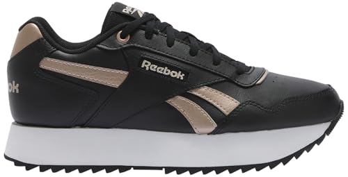 Reebok Damen Glide Ripple Double Sneaker, Black/White/Rose Gold, 38 EU Reebok Damen Glide Ripple Double Sneaker, Black/White/Rose Gold, 38 EU von Reebok