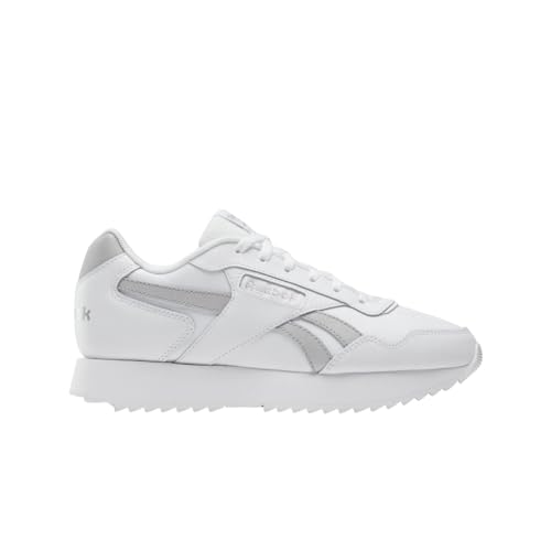 Reebok Damen Glide Ripple Double Sneaker, Weiß, Weiß, Silber, 39 EU von Reebok