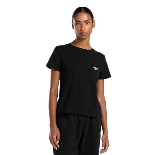 Reebok Damen Id Small Logo T-Shirt, Black, von Reebok