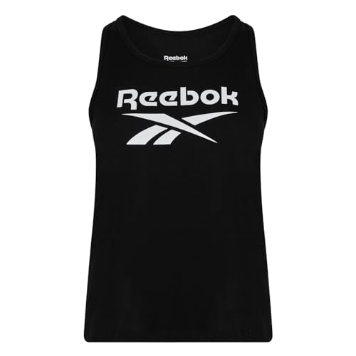 Reebok Damen Identität Großes Logo Tanktop, Schwarz von Reebok