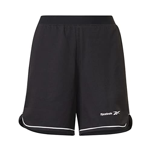 Reebok Damen Identität Shorts, Schwarz, XL von Reebok