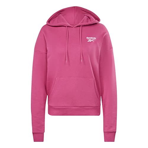 Reebok Damen Identity Small Logo French Terry Langärmeliges Sweatshirt, Semi Proud Pink, S von Reebok